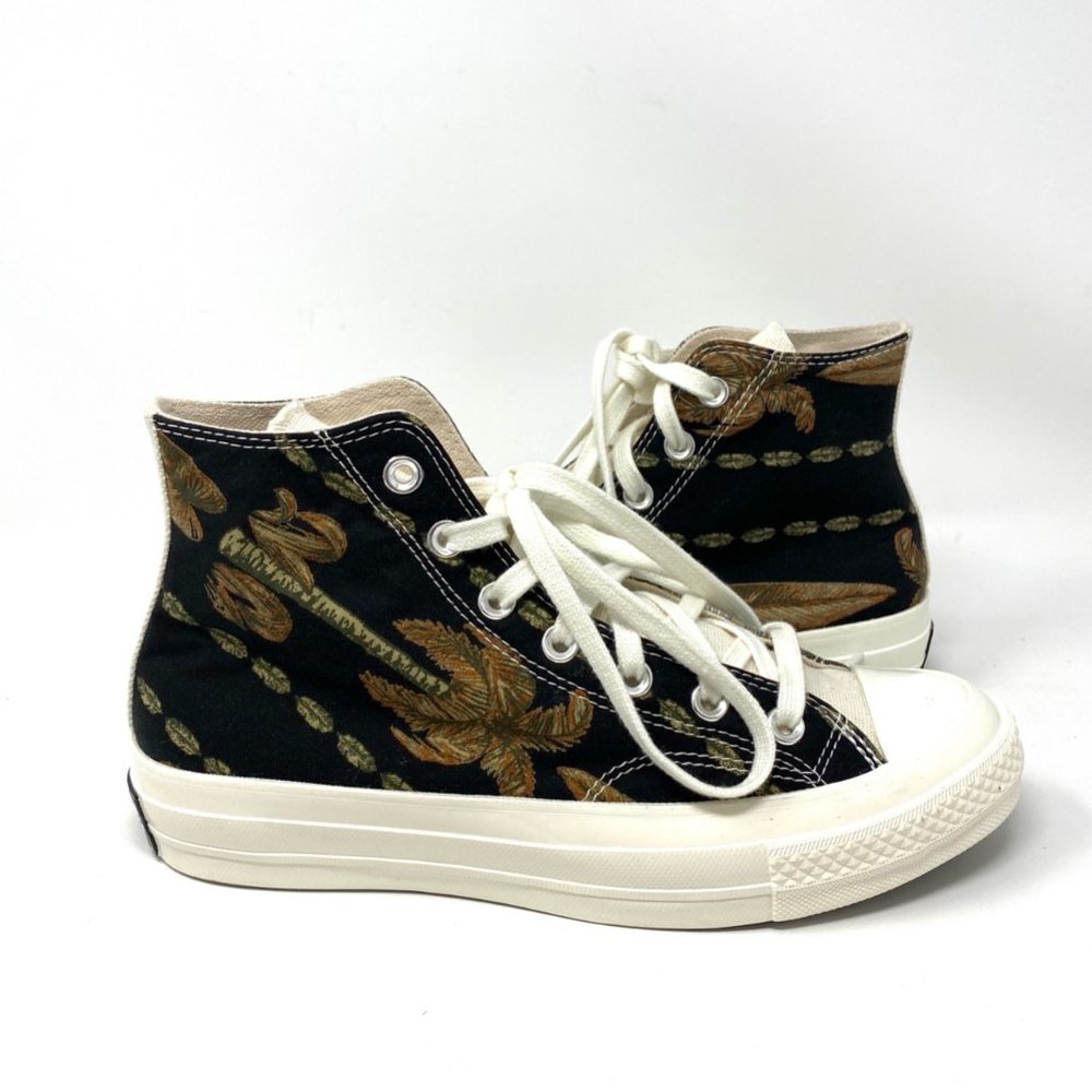 Converse Chuck Black Tropic Shirt Canvas Sneaker Women's Size 8 170667C - Picture 3 of 9
